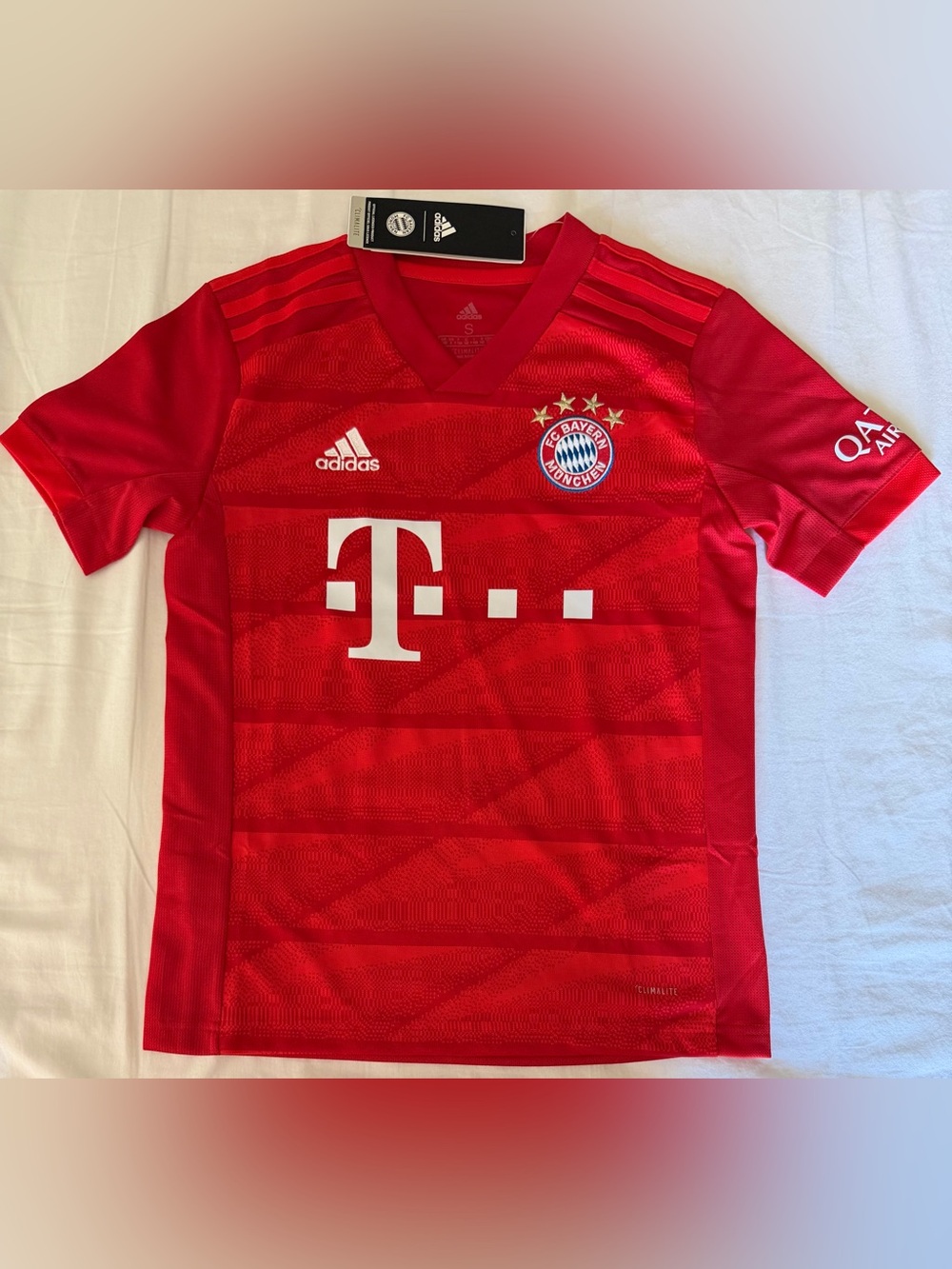 Adidas FC Bayern Munich 2019/20 Red Home Soccer Jersey DX9253 Yourh Sz: Small